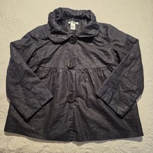 Vertigo Paris women's Large black with silver filament swing style jacket VGUC